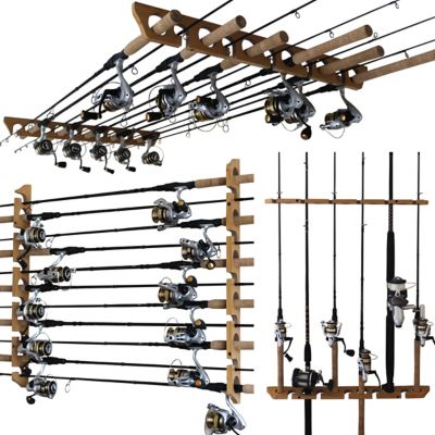 Rush Creek Creations 11 Rod Vertical/Wall/Ceiling Rod Rack