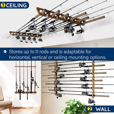 Image showing  11 Rod Vertical/Wall/Ceiling Rod Rack