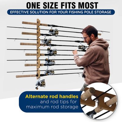 Image showing 5 th Rush Creek Creations 11 Rod Vertical/Wall/Ceiling Rod Rack