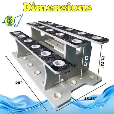 Image showing  Reel Salty 19 Rod 3 Tier Floor Rack