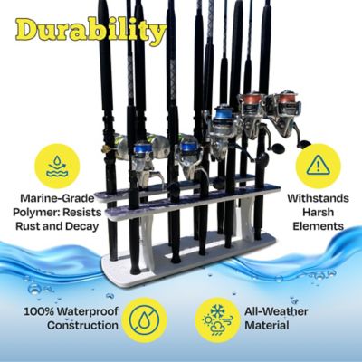 Image showing  Reel Salty 11 Rod 2 Tier Floor Rack