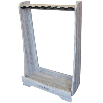 Rush Creek Creations Barnwood 8 Gun Floor Rack