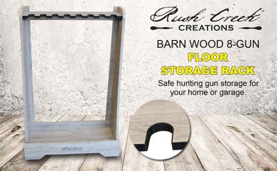 Image showing  Barnwood 8 Gun Floor Rack