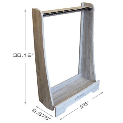 Image showing  Barnwood 8 Gun Floor Rack