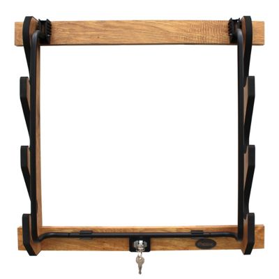 Rush Creek Creations Locking 3 Gun Wall Rack American Cherry