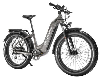 Image showing  VANTANA TITAN Step-Through Off-road Hunting E-Bike, Torque Sensor, Grey Camo