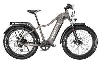 Image showing  VANTANA TITAN Step-Over Off-road Hunting E-Bike, Torque Sensor, Grey Camo