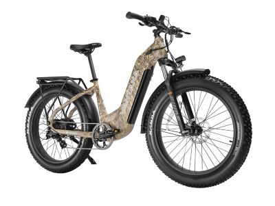 Image showing  VANTANA TITAN Step-Through Off-road Hunting E-Bike, Torque Sensor, Desert Camo