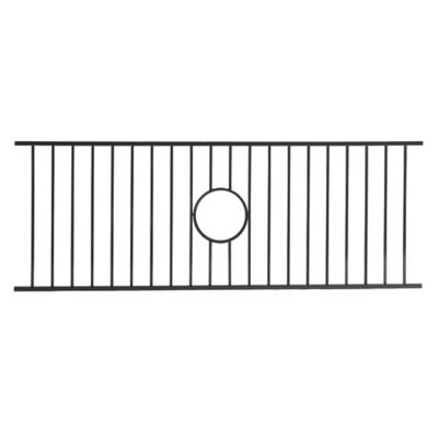Fortress Building Products Fe26 Ornamental Railing Panel 40 in. H X 8 ft. W Gloss Black