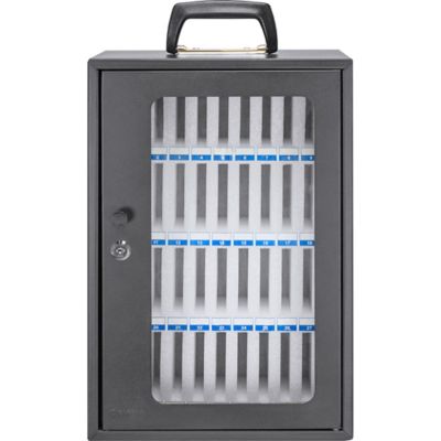 Image showing  36 Capacity Smartphone Lock Box with Key Lock & Carry Handle