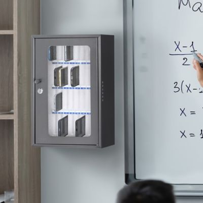 Image showing 7 th Barska 36 Capacity Smartphone Lock Box with Key Lock & Carry Handle