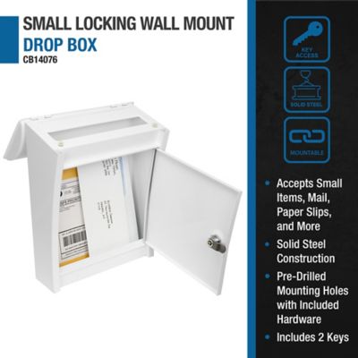 Image showing 8 th Barska Small Locking Wall Mount Drop Box