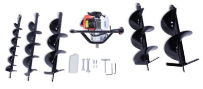 Image showing  63cc Handheld Post Hole Digger with 4,6,8,10,and 12 in. Augers