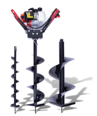 ToolTuff Direct 52cc Handheld Post Hole Digger with 6, 8, and 12 in. Augers