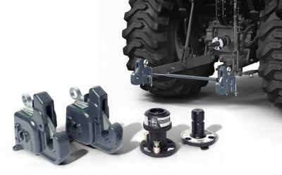 ToolTuff Direct Compact PTO Link with CAT 1 No-Weld Quick Hitch Lower Hooks Bundle