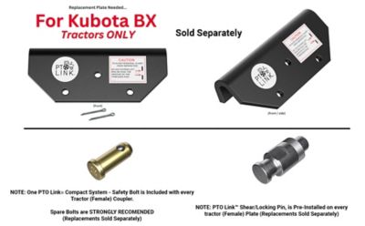 Image showing  Compact PTO Link with CAT 1 No-Weld Quick Hitch Lower Hooks Bundle