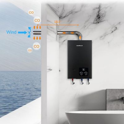 Image showing  2.64 GPM 68, 000 BTU Natural Gas Tankless Water Heater with Vent Pipe
