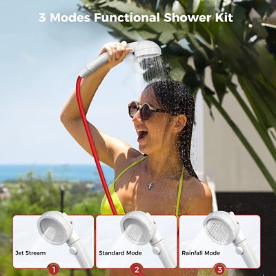 Image showing  First F5 Portable 1.32 GPM, 34,000 BTU Outdoor Propane Tankless Water Heater