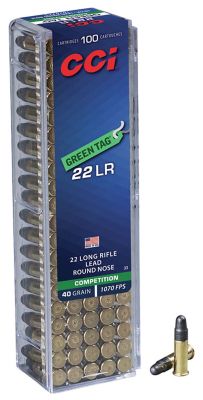 CCI 22 LR Green Tag Competition 40g LRN