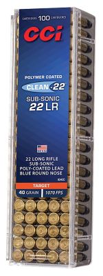 CCI 22 LR SV TARGET CLEAN-22 BLUE 40GR LRN