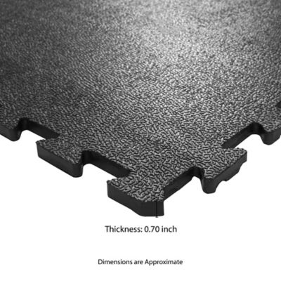 Image showing  Four Sided Interlocking Rubber Mat 48 x 72 x 0.7in.