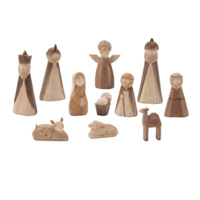 Melrose International Modern Holiday Nativity Figurines (Set of 11)