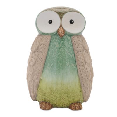 Image showing  Terra Cotta Owl Decor (Set of 2)