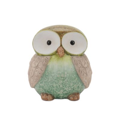 Image showing  Terra Cotta Owl Decor (Set of 2)