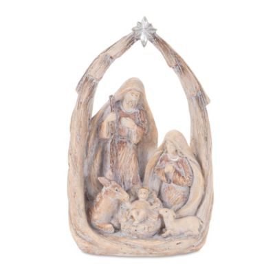Melrose International Holiday Nativity Scene Display 8 in. H