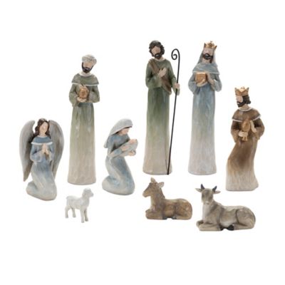 Melrose International Modern Holiday Nativity Figurines (Set of 9)