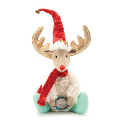 Melrose International Plush Reindeer Shelf Sitter 20 in. H