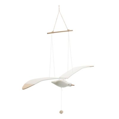 Melrose International Hanging Wood Sea Bird Decor 37 in. H