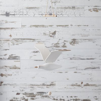 Image showing  Hanging Wood Sea Bird Decor 37 in. H