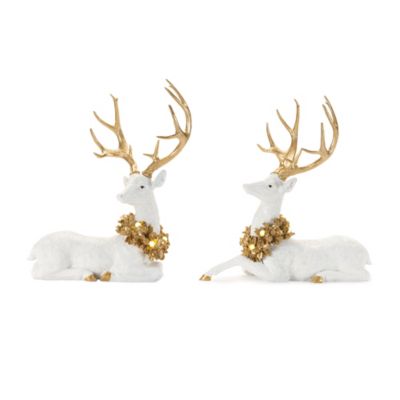 Melrose International LED Holiday Deer Figurine (Set of 2)