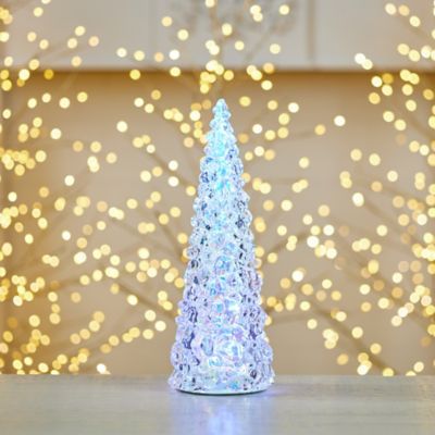 Image showing  Iridescent LED Pine Tree 13.5 in. H