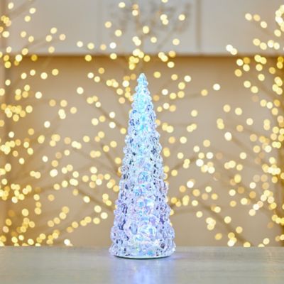Image showing  Iridescent LED Pine Tree 13.5 in. H