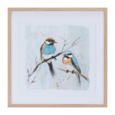 Image showing  Framed Bird Couple Wall Print (Set of 2)