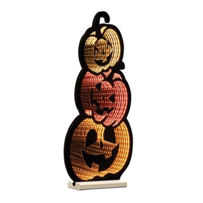 Melrose International Triple Jack-o-Lantern Ekkolight 23 in. H