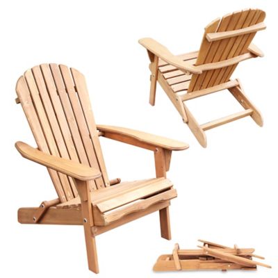 Image showing  Pre-Stained Folding Adirondack Chair