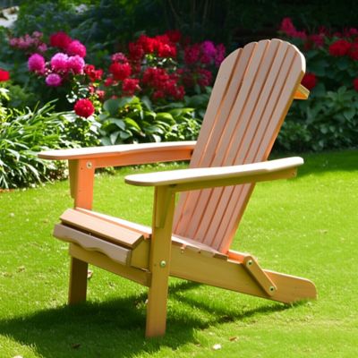 Image showing  Pre-Stained Folding Adirondack Chair
