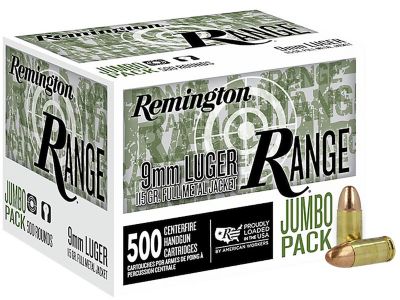 Remington 9mm Luger 115Gr FMJ Range Handgun 3CL