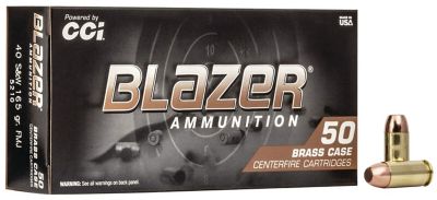 Blazer 40 S&W 165 GR FMJ Brass