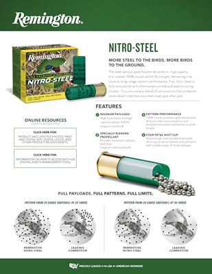 Image showing  Nitro Steel 20GA 3IN 1OZ 4