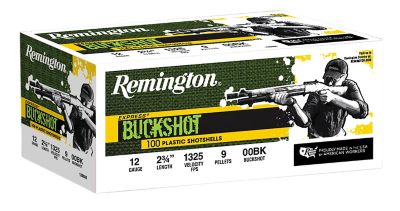 Remington Express Buckshot 12GA 2-3/4 in 00BK 4 (100 CT BX, 2 BX/CS)