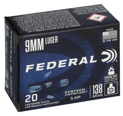 Image showing  9mm Luger 138 GR Syntech Defense