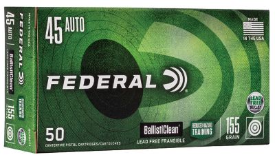 Federal 45 Auto 155GR Ballisticlean Rht