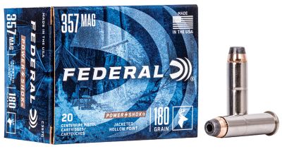Federal 357 MAG 180GR POWER-SHOK JHP