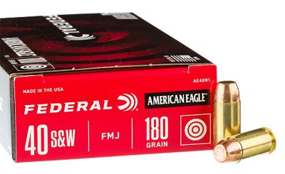 Federal 40 S&W 180GR FMJ CHAMPION 400RD LOOSE PACK