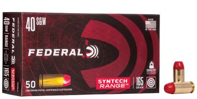 Federal 40 S&W 165GR Syntech Range TSJ