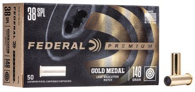 Federal 38 SPL 148GR Gold Medal Match Lead Wc